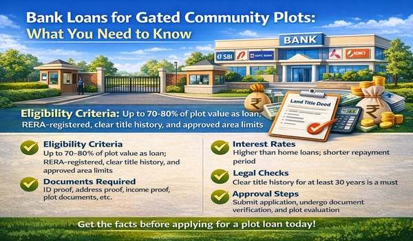 Featured Image of Bank Loans For Gated Community Plots Eligibility Interest Rates And Approval Guide 2026